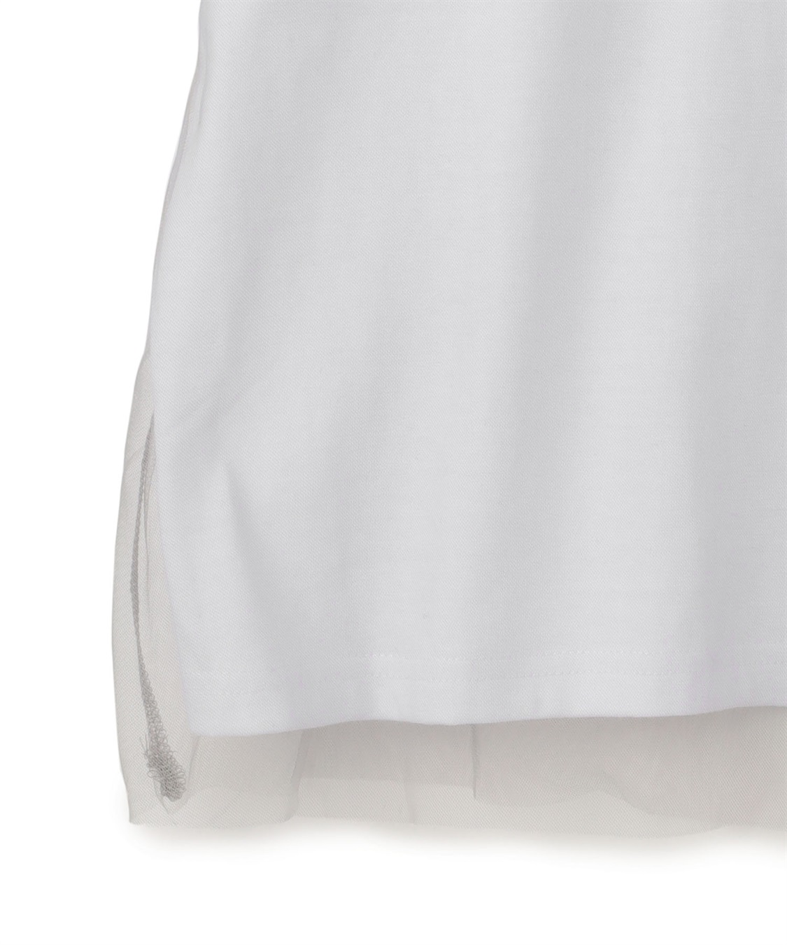 anyfee 【anyfee/プラスサイズ】チュールレイヤードTシャツ_sub_24