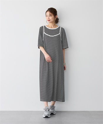 anyfee 【anyfee/プラスサイズ】TシャツSETレイヤードキャミワンピース/アンサンブル_subthumb_2