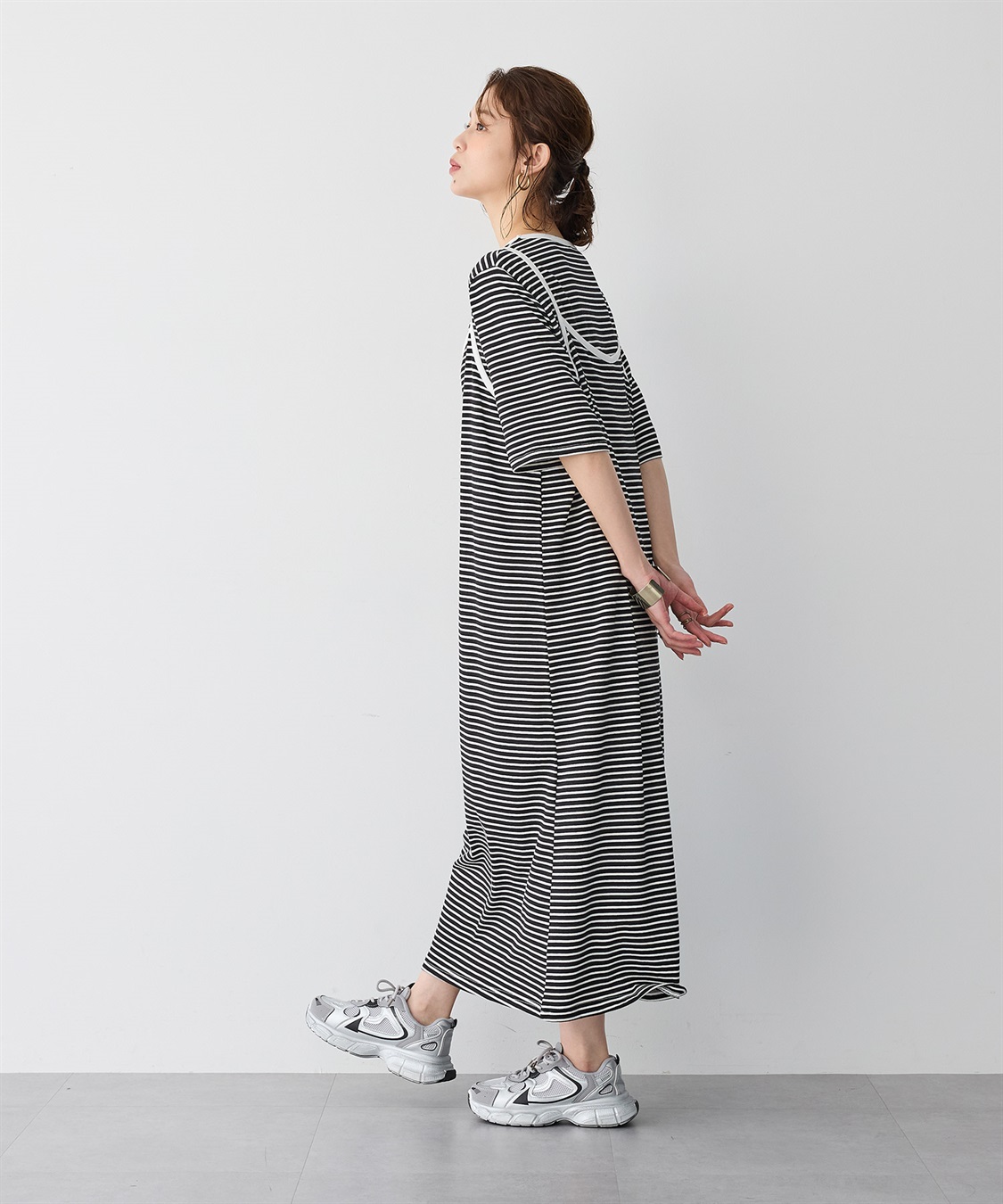 anyfee 【anyfee/プラスサイズ】TシャツSETレイヤードキャミワンピース/アンサンブル_sub_3