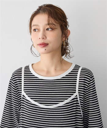 anyfee 【anyfee/プラスサイズ】TシャツSETレイヤードキャミワンピース/アンサンブル_subthumb_6