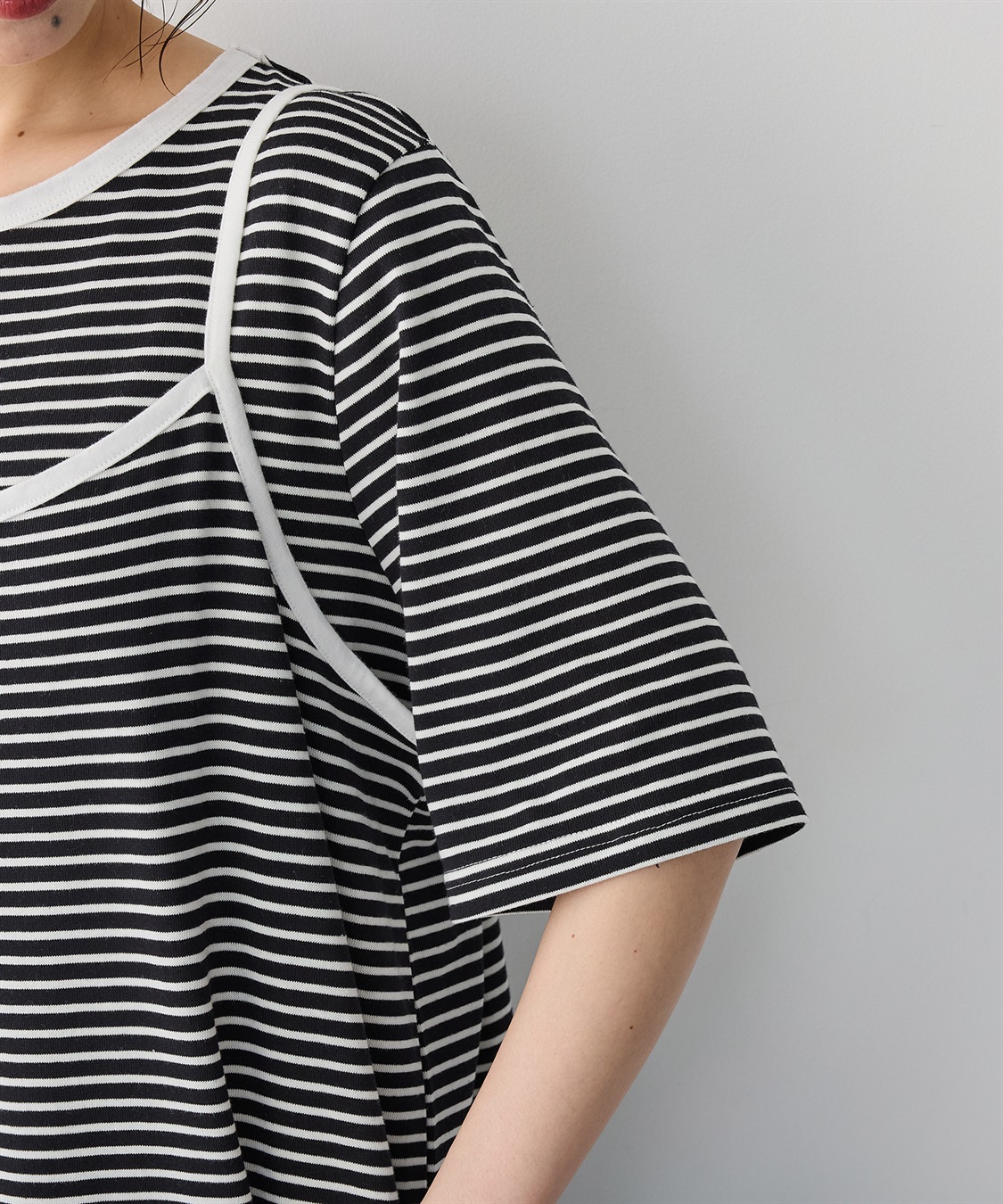 anyfee 【anyfee/プラスサイズ】TシャツSETレイヤードキャミワンピース/アンサンブル_sub_7