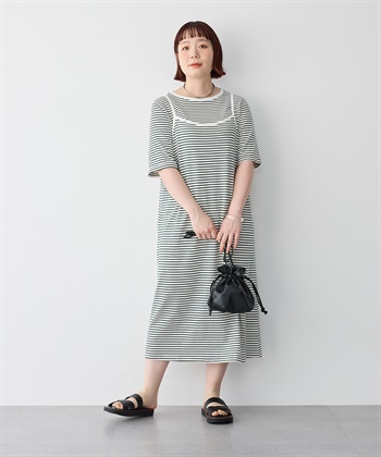 anyfee 【anyfee/プラスサイズ】TシャツSETレイヤードキャミワンピース/アンサンブル_subthumb_8