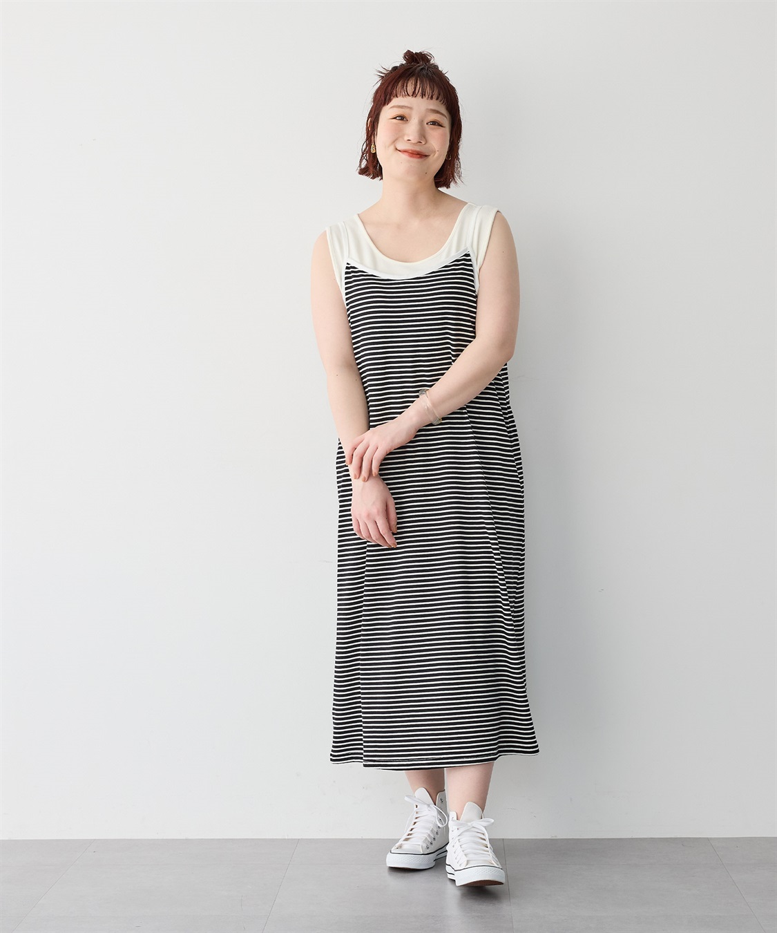 anyfee 【anyfee/プラスサイズ】TシャツSETレイヤードキャミワンピース/アンサンブル_sub_17