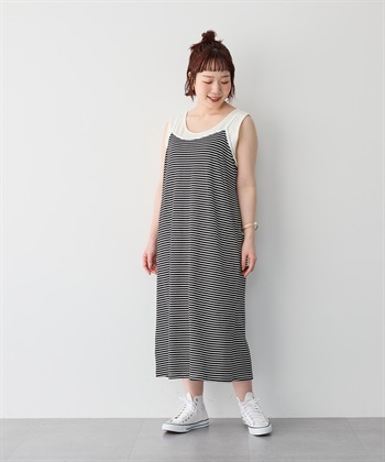 anyfee 【anyfee/プラスサイズ】TシャツSETレイヤードキャミワンピース/アンサンブル_subthumb_18