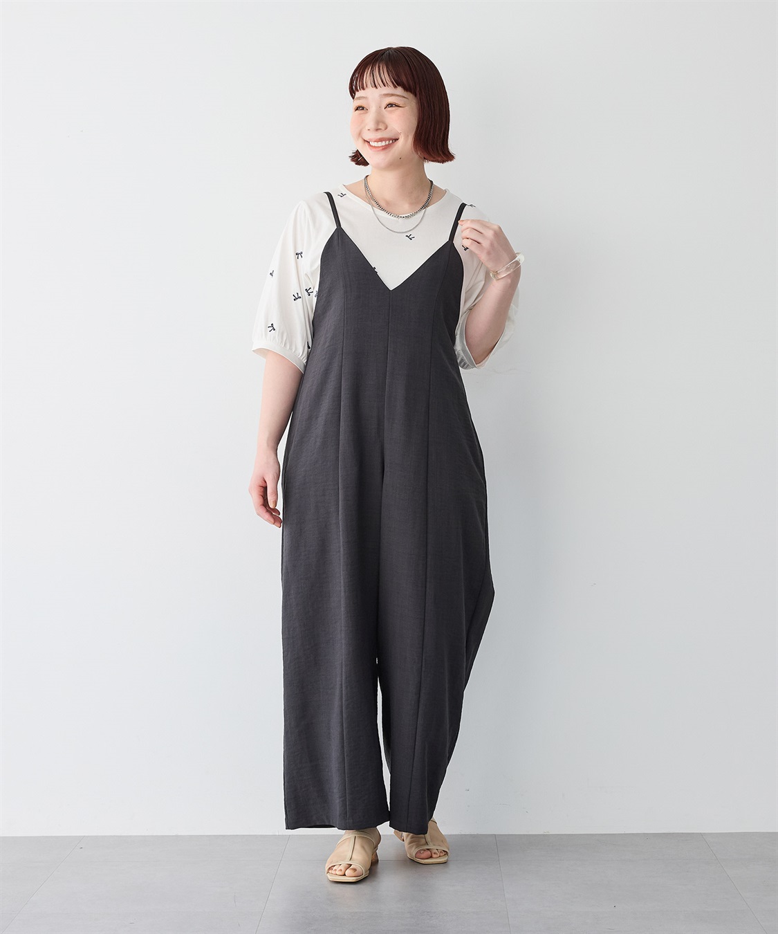 Life Style by cross marche 【anyfee/プラスサイズ】リボン刺繍Tシャツ_sub_17