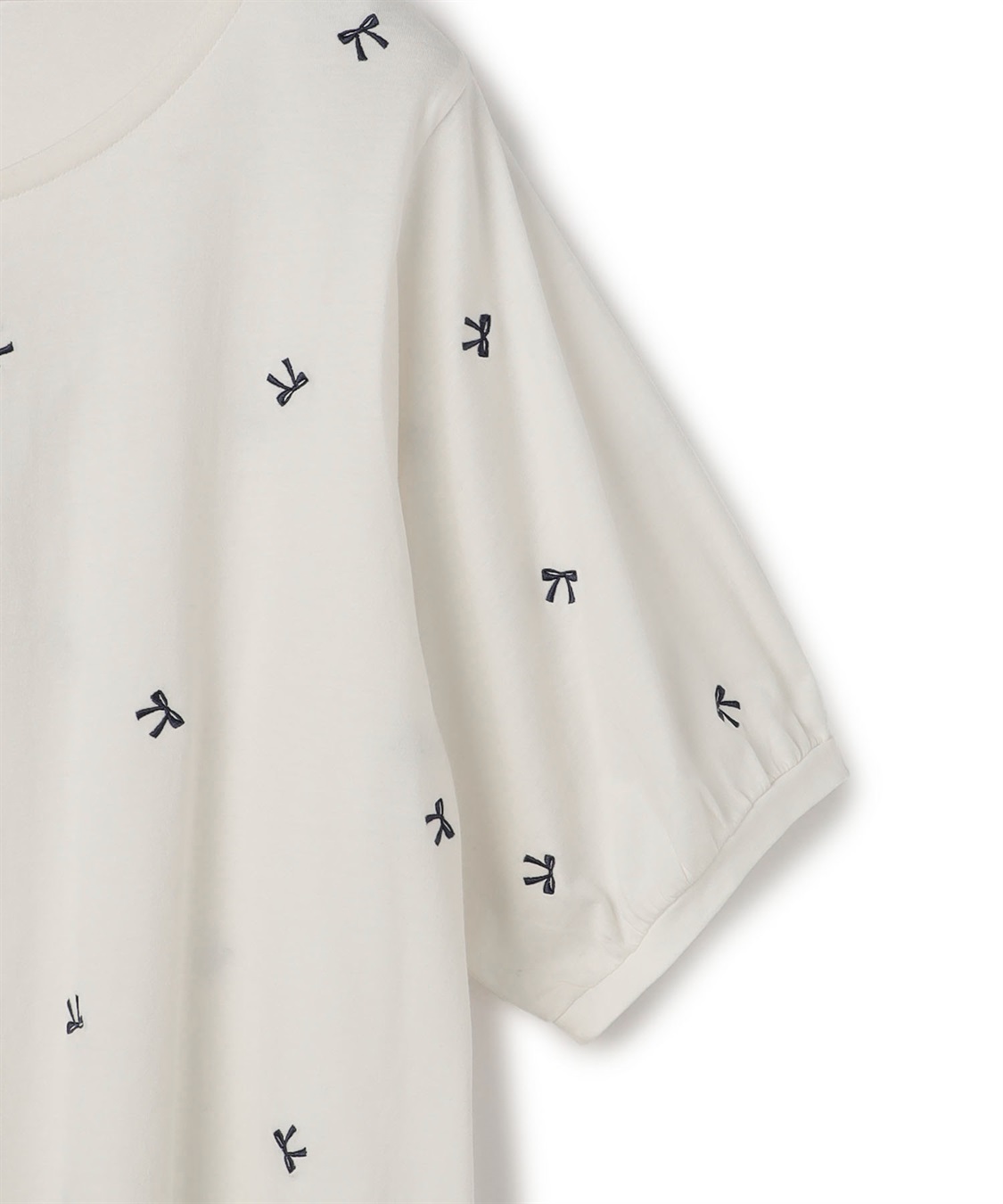 Life Style by cross marche 【anyfee/プラスサイズ】リボン刺繍Tシャツ_sub_27