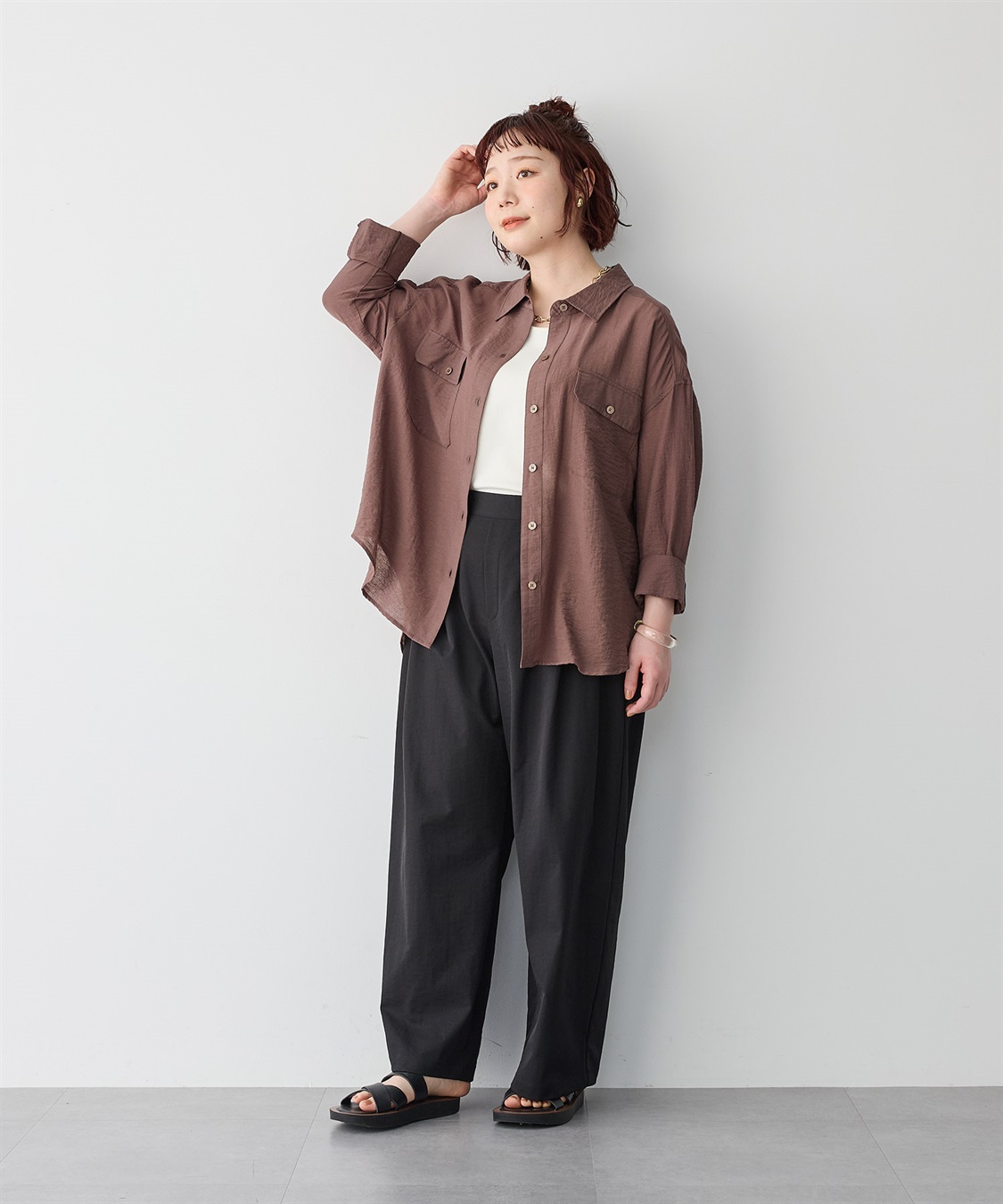 anyfee 【anyfee】なめらかタッチ機能性タンクトップ《吸水速乾/UVカット/接触冷感》_sub_8