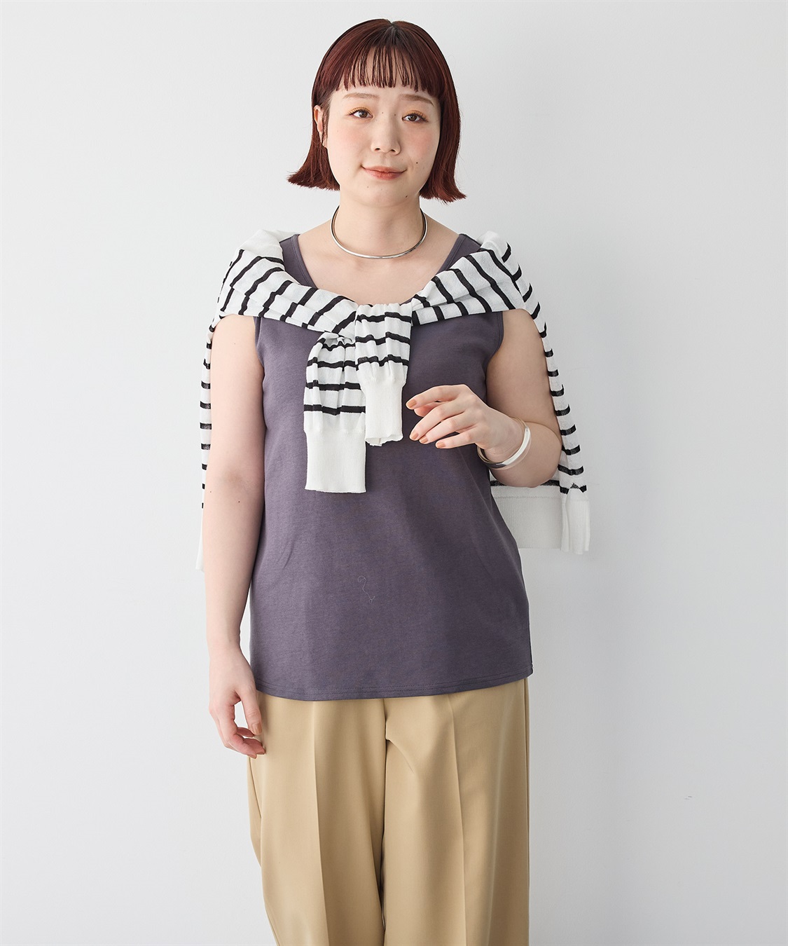 anyfee 【anyfee】なめらかタッチ機能性タンクトップ《吸水速乾/UVカット/接触冷感》_sub_10