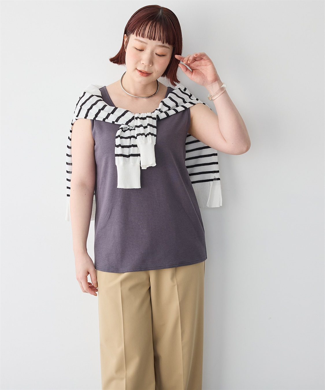 anyfee 【anyfee】なめらかタッチ機能性タンクトップ《吸水速乾/UVカット/接触冷感》_sub_11