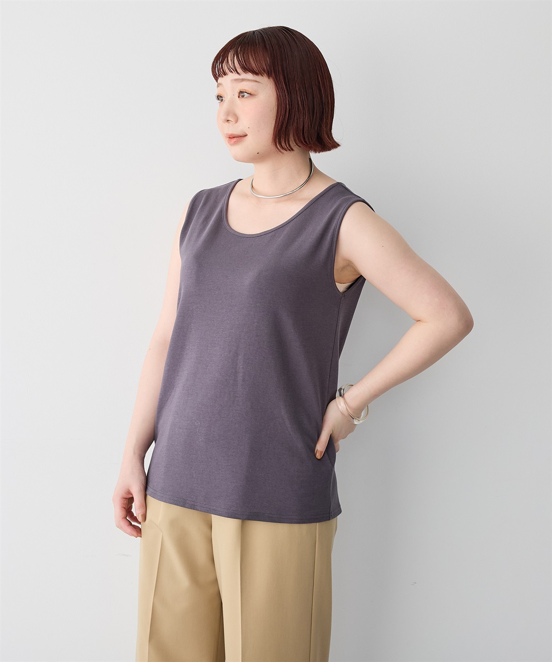 anyfee 【anyfee】なめらかタッチ機能性タンクトップ《吸水速乾/UVカット/接触冷感》_sub_13