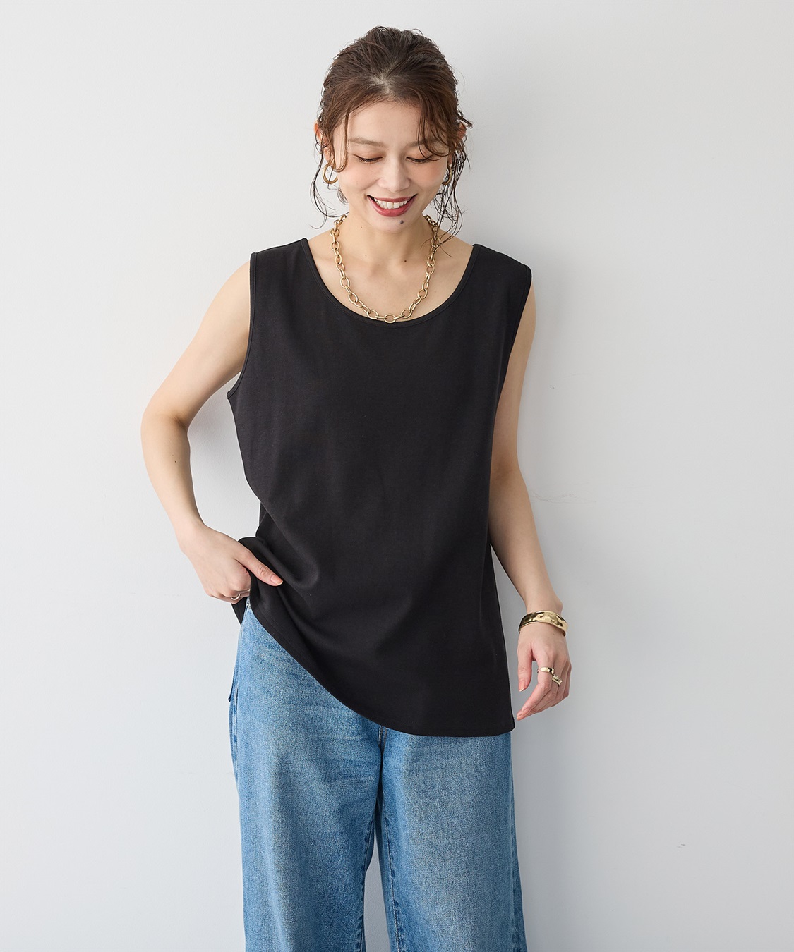 anyfee 【anyfee】なめらかタッチ機能性タンクトップ《吸水速乾/UVカット/接触冷感》_sub_19