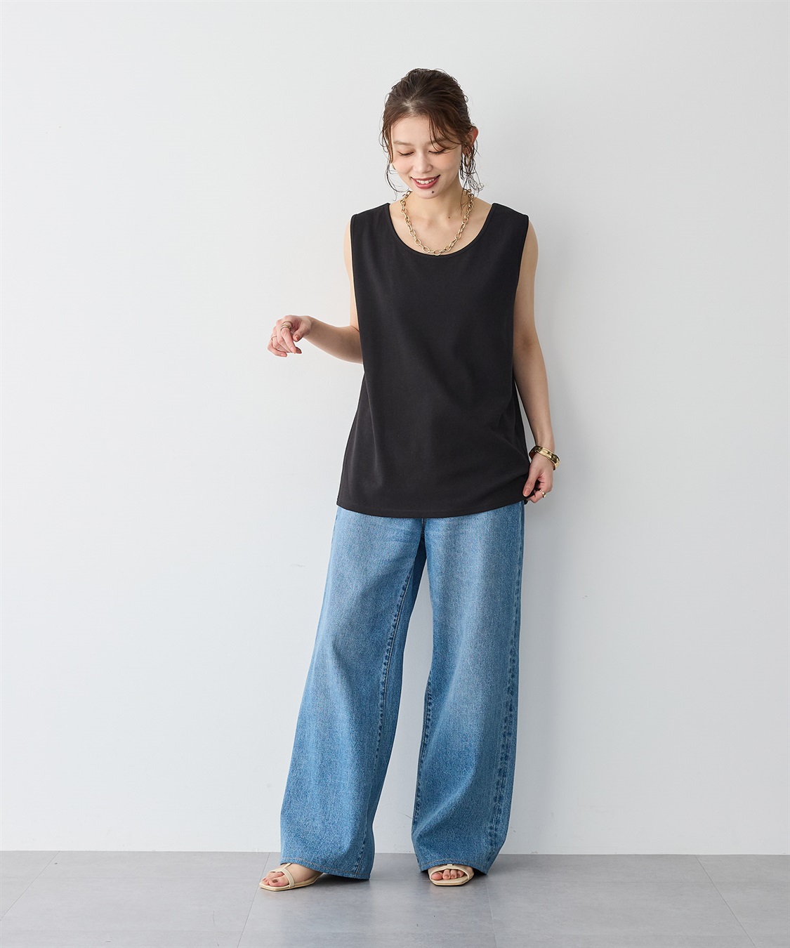 anyfee 【anyfee】なめらかタッチ機能性タンクトップ《吸水速乾/UVカット/接触冷感》_sub_23