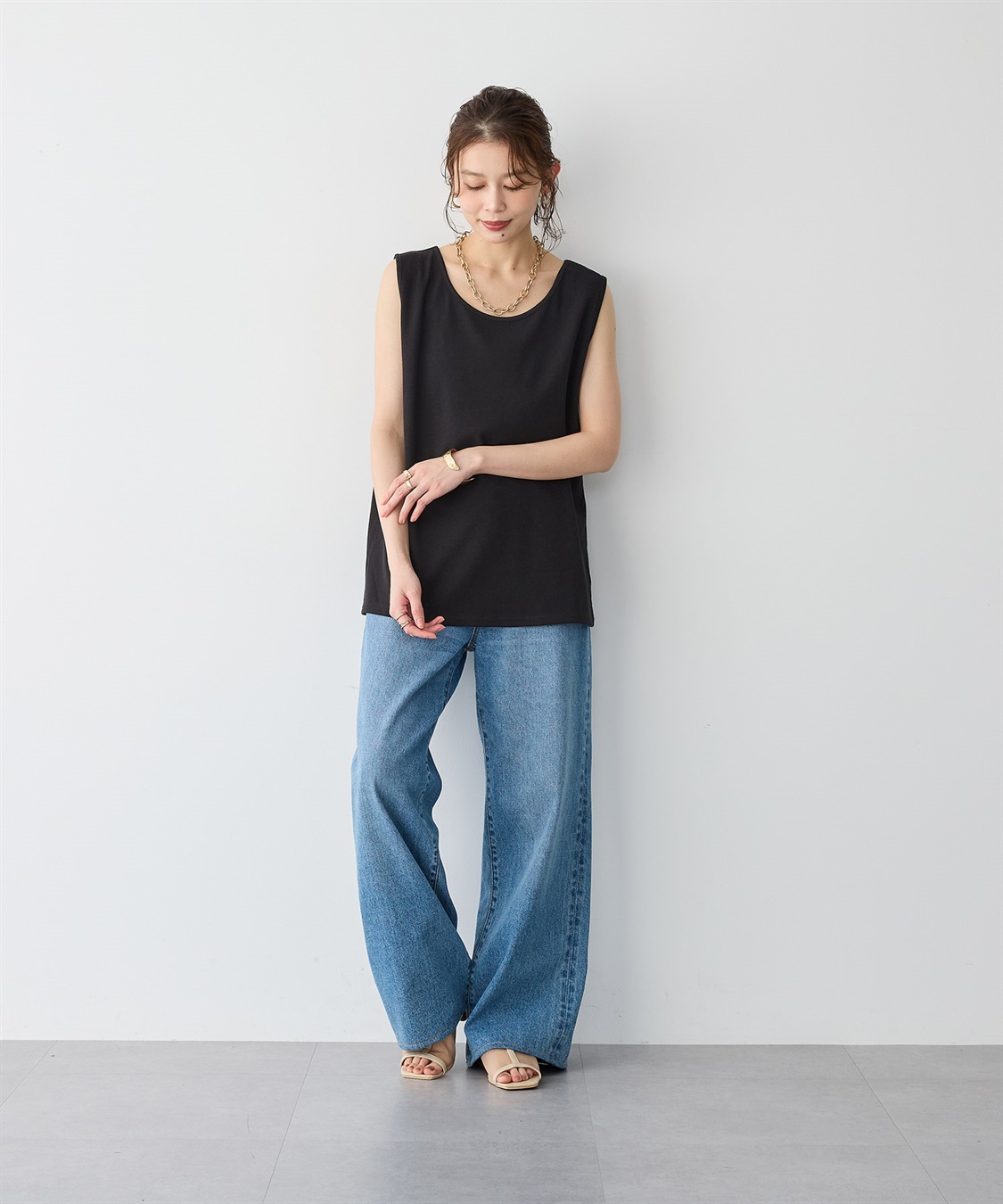 anyfee 【anyfee】なめらかタッチ機能性タンクトップ《吸水速乾/UVカット/接触冷感》_sub_24