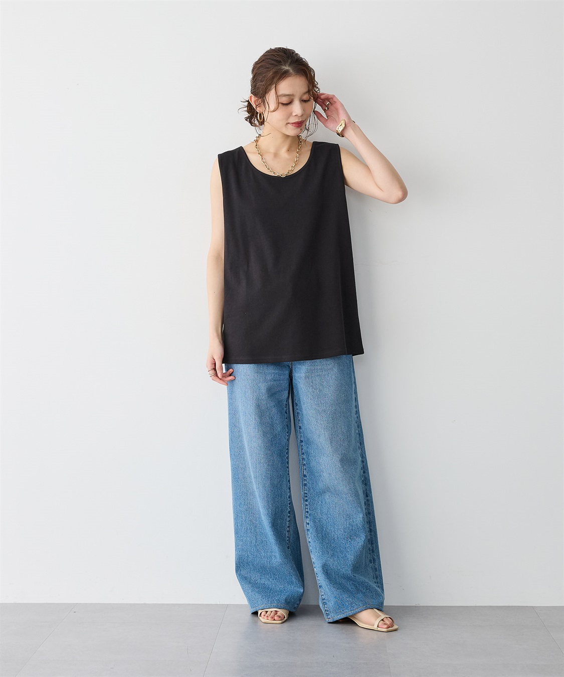 anyfee 【anyfee】なめらかタッチ機能性タンクトップ《吸水速乾/UVカット/接触冷感》_sub_25