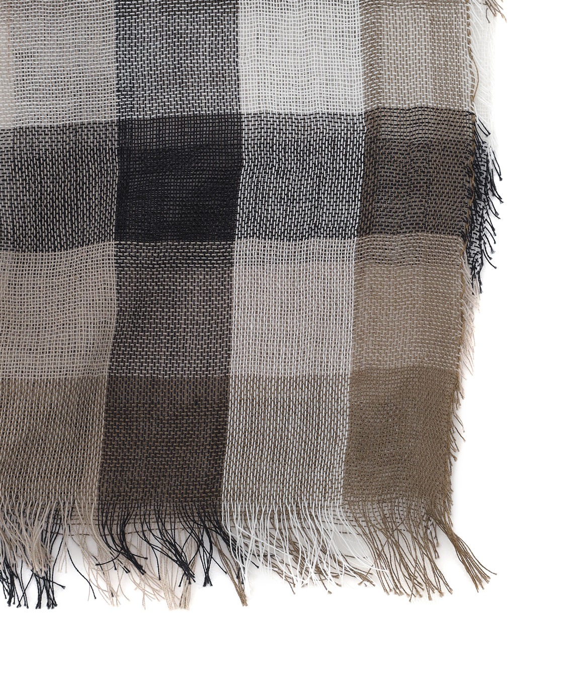 ATSURO TAYAMA ギンガムチェックツブツブストール_sub_7