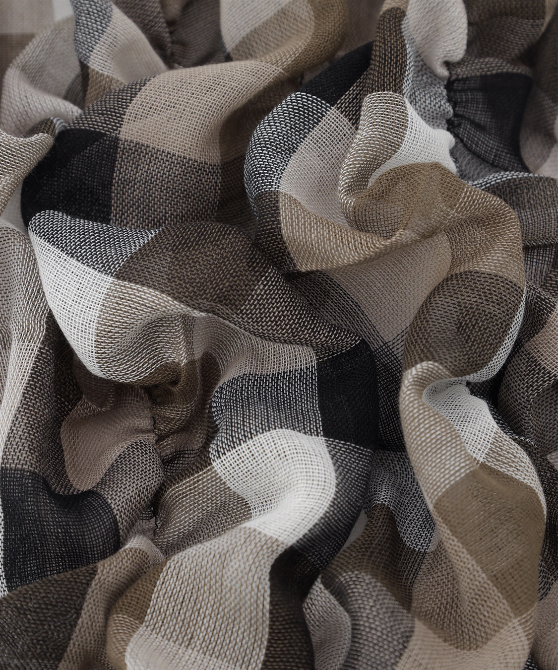 ATSURO TAYAMA ギンガムチェックツブツブストール_sub_8