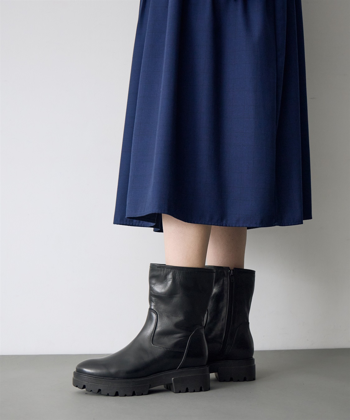 ATS ジグザグソールプレーンショートブーツ_sub_5