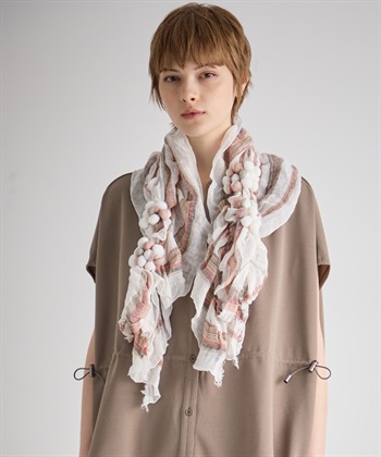 ATS マルチストライプ柄つぶつぶストール_subthumb_4