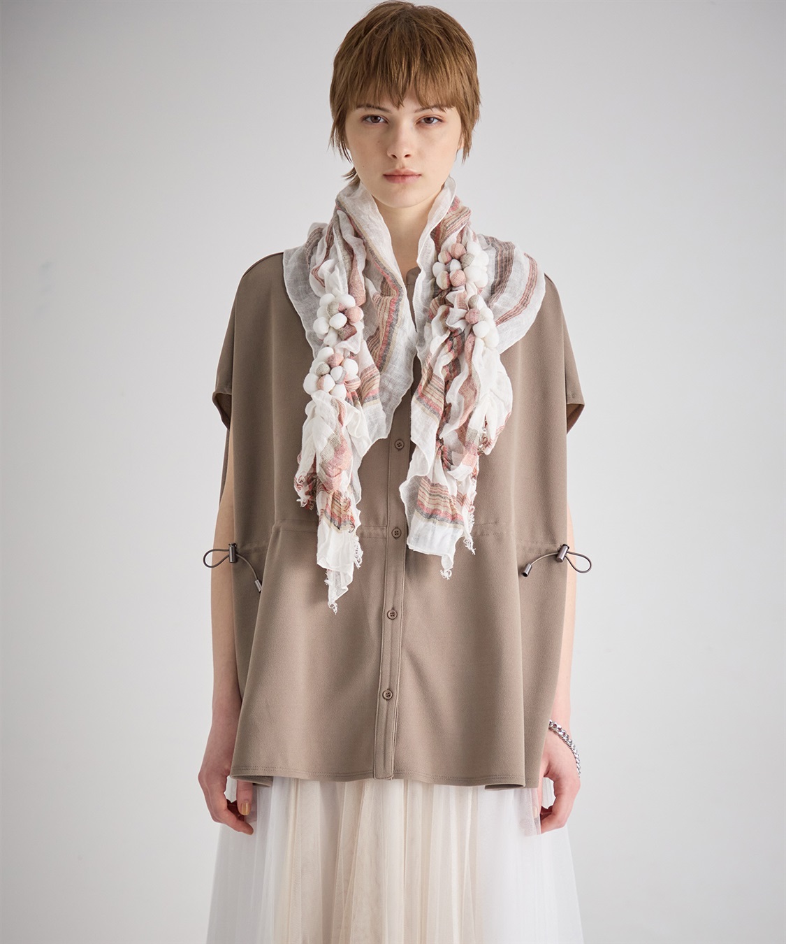 ATS マルチストライプ柄つぶつぶストール_sub_5