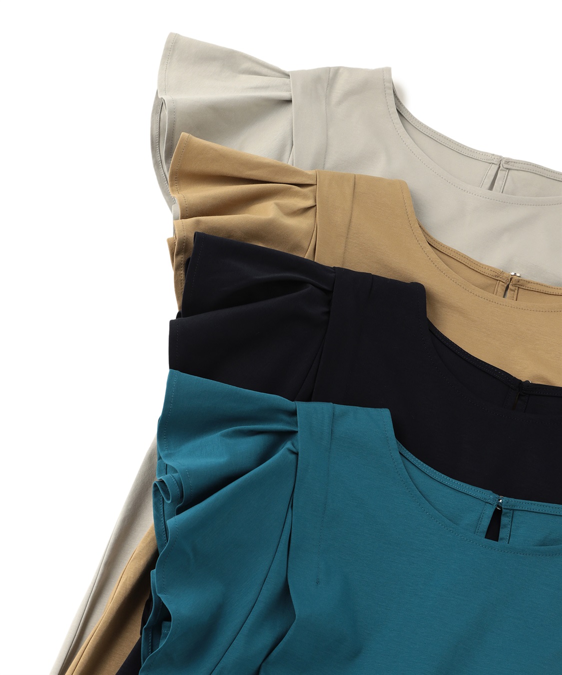 ATS シルケットスムース袖フレアカットソー_sub_1