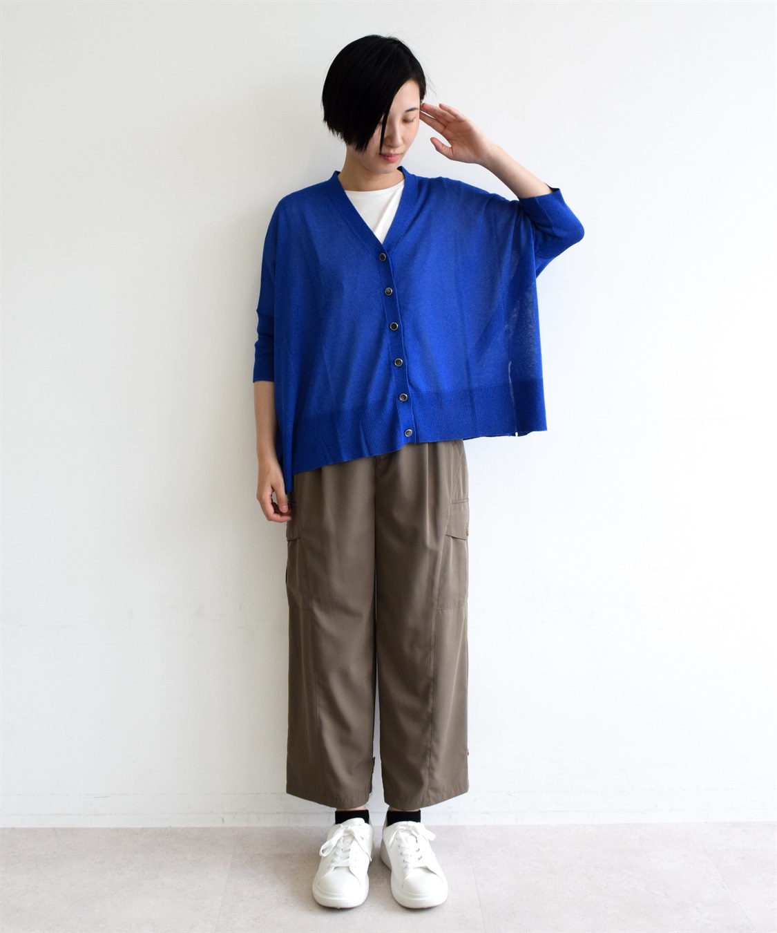 ATS ビッグシルエットVネックドルマンカーディガン_sub_1