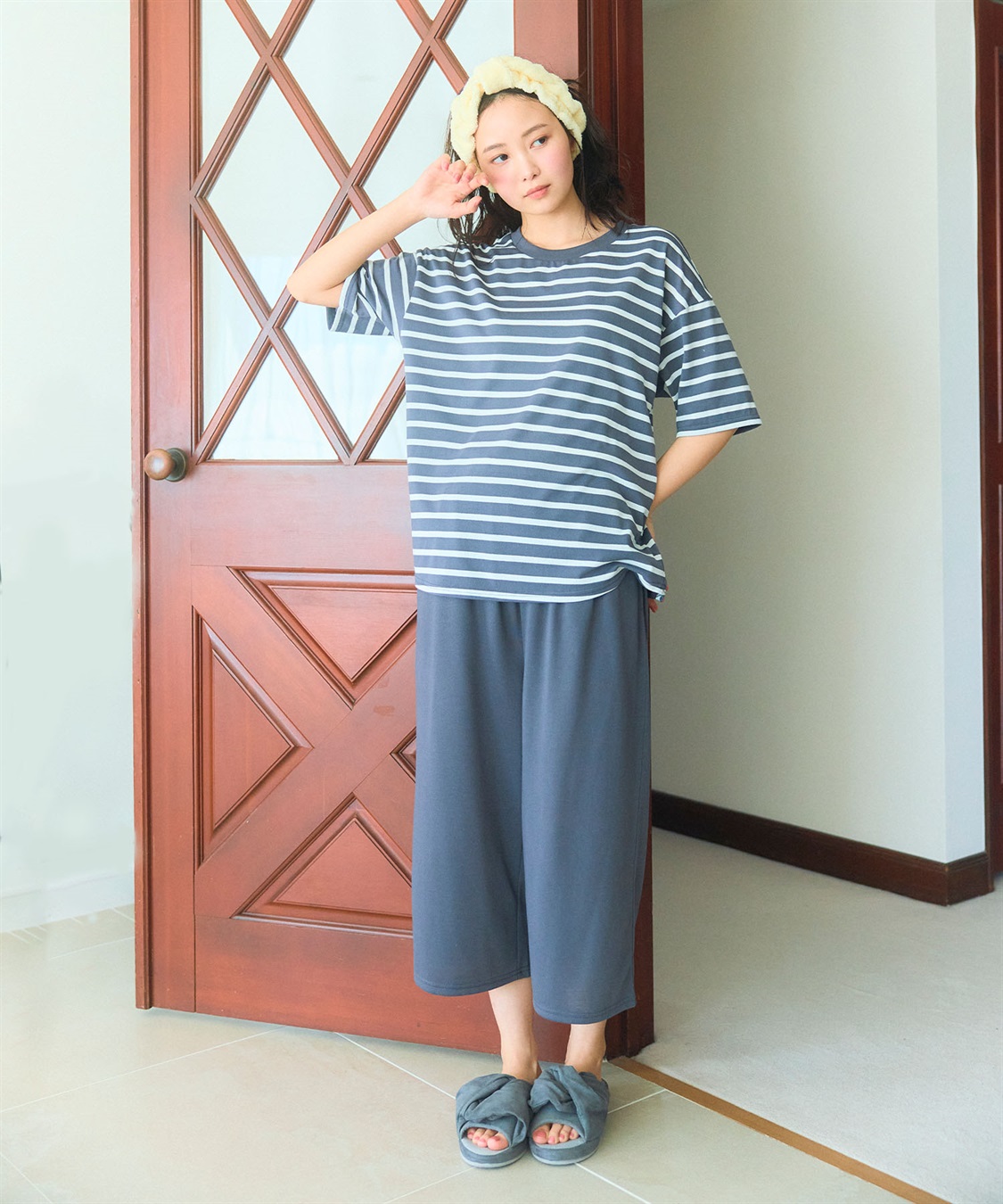 LAFUKU 【LAFUKU】半袖ルームウェアセットアップ_sub_3