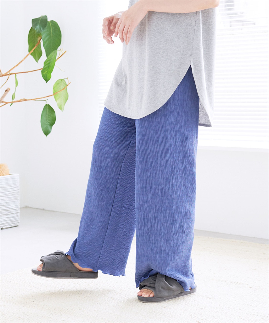 Life Style by cross marche 【LAFUKU/ラフク】ラフバキリラックスイージーパンツ《ルームウェア/ワンマイルウェア》_sub_2