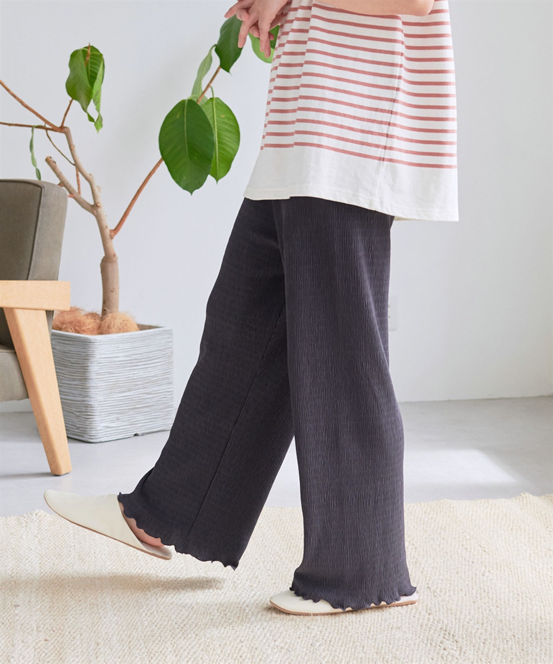 Life Style by cross marche 【LAFUKU/ラフク】ラフバキリラックスイージーパンツ《ルームウェア/ワンマイルウェア》_sub_10