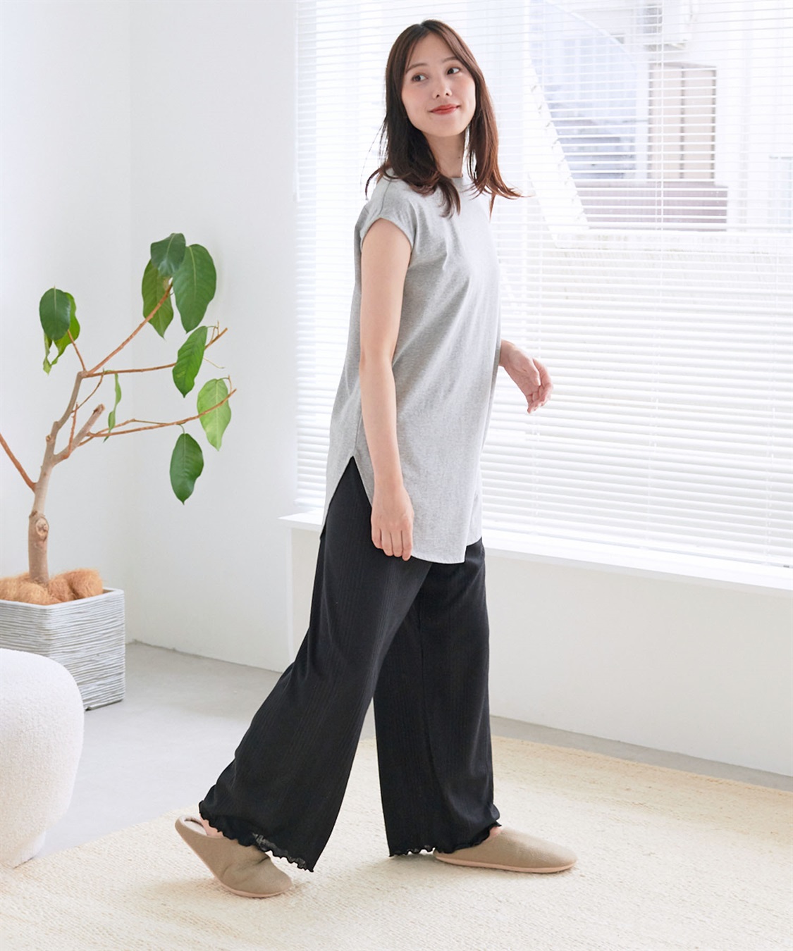 Life Style by cross marche 【LAFUKU/ラフク】ラフバキリラックスイージーパンツ《ルームウェア/ワンマイルウェア》_sub_17