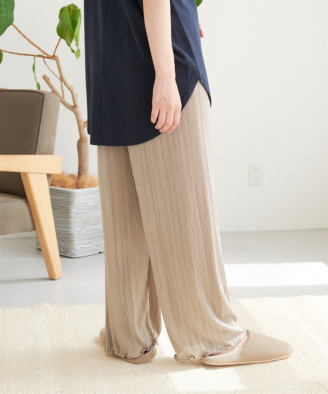 Life Style by cross marche 【LAFUKU/ラフク】ラフバキリラックスイージーパンツ《ルームウェア/ワンマイルウェア》_sub_24