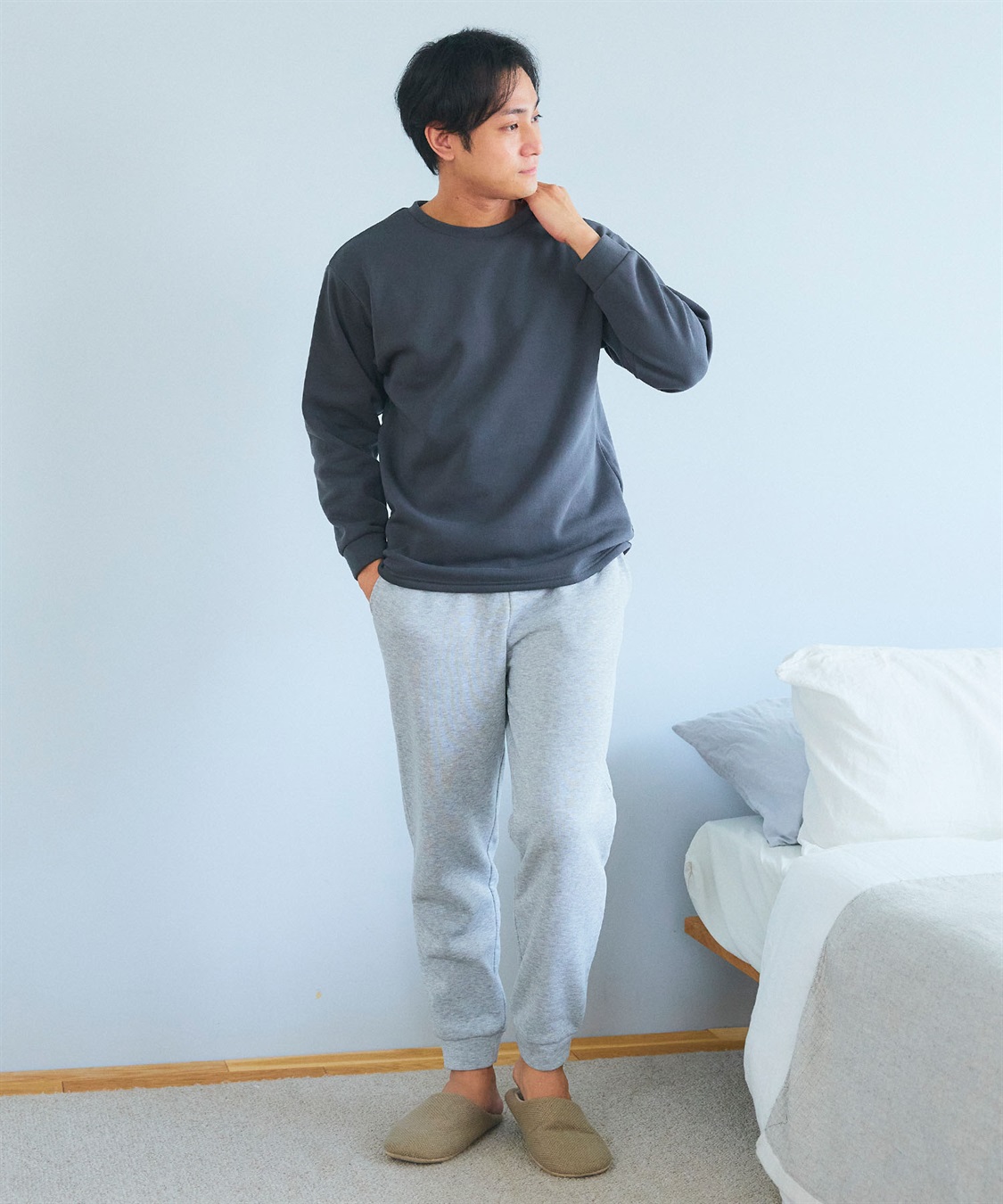 Life Style by cross marche 【LAFUKU/ラフク】メンズ裏起毛スウェットルームウェアSET◆新色追加◆（上下セット）_sub_12