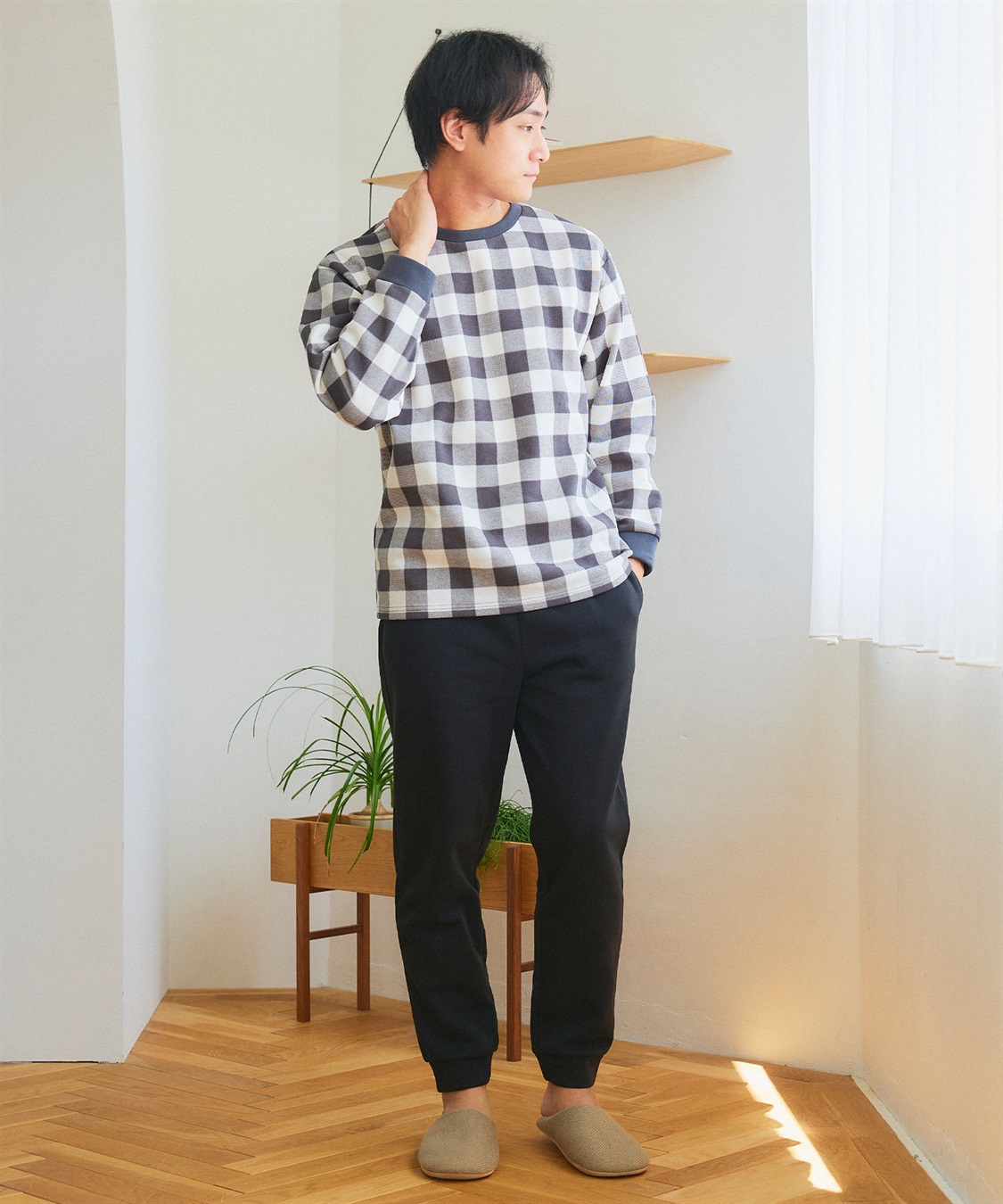 Life Style by cross marche 【LAFUKU/ラフク】メンズ裏起毛スウェットルームウェアSET◆新色追加◆（上下セット）_sub_17