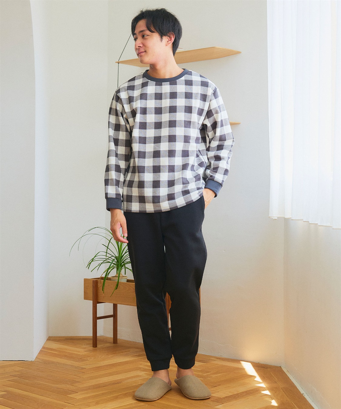 Life Style by cross marche 【LAFUKU/ラフク】メンズ裏起毛スウェットルームウェアSET◆新色追加◆（上下セット）_sub_18