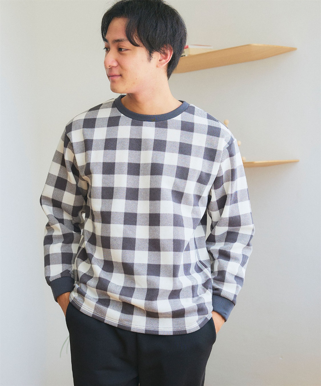 Life Style by cross marche 【LAFUKU/ラフク】メンズ裏起毛スウェットルームウェアSET◆新色追加◆（上下セット）_sub_19