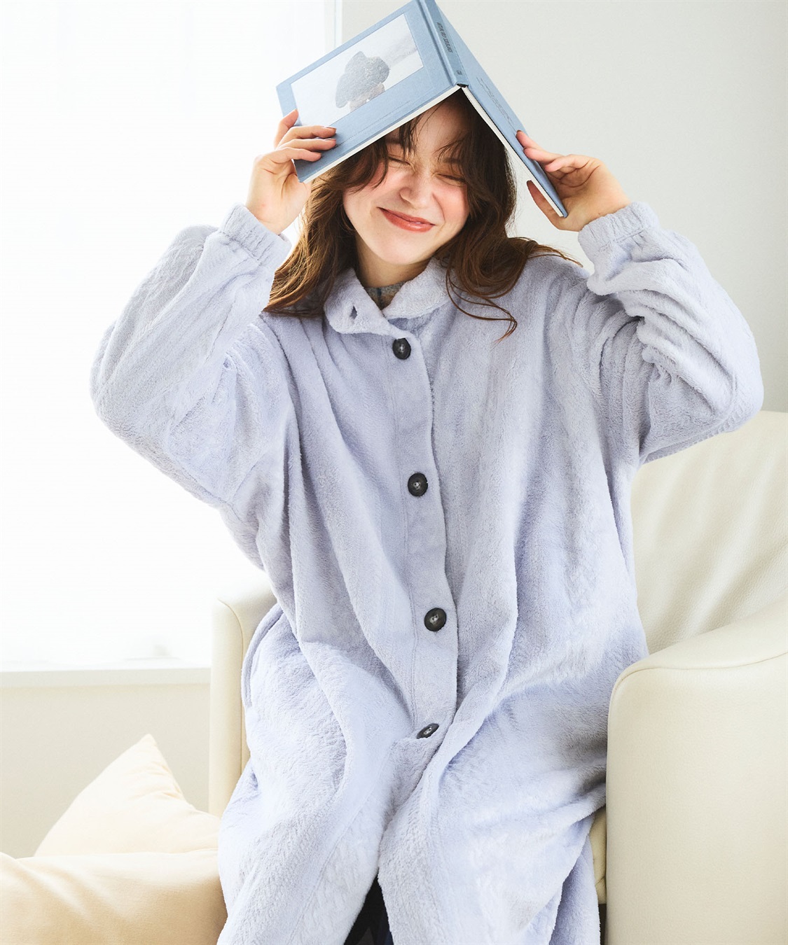 LAFUKU 【LAFUKU/ラフク】あったか・もこふわケーブルフリース着る毛布_sub_2