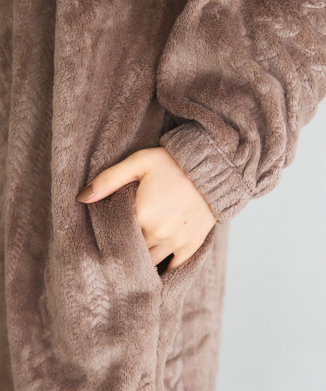 LAFUKU 【LAFUKU/ラフク】あったか・もこふわケーブルフリース着る毛布_sub_12