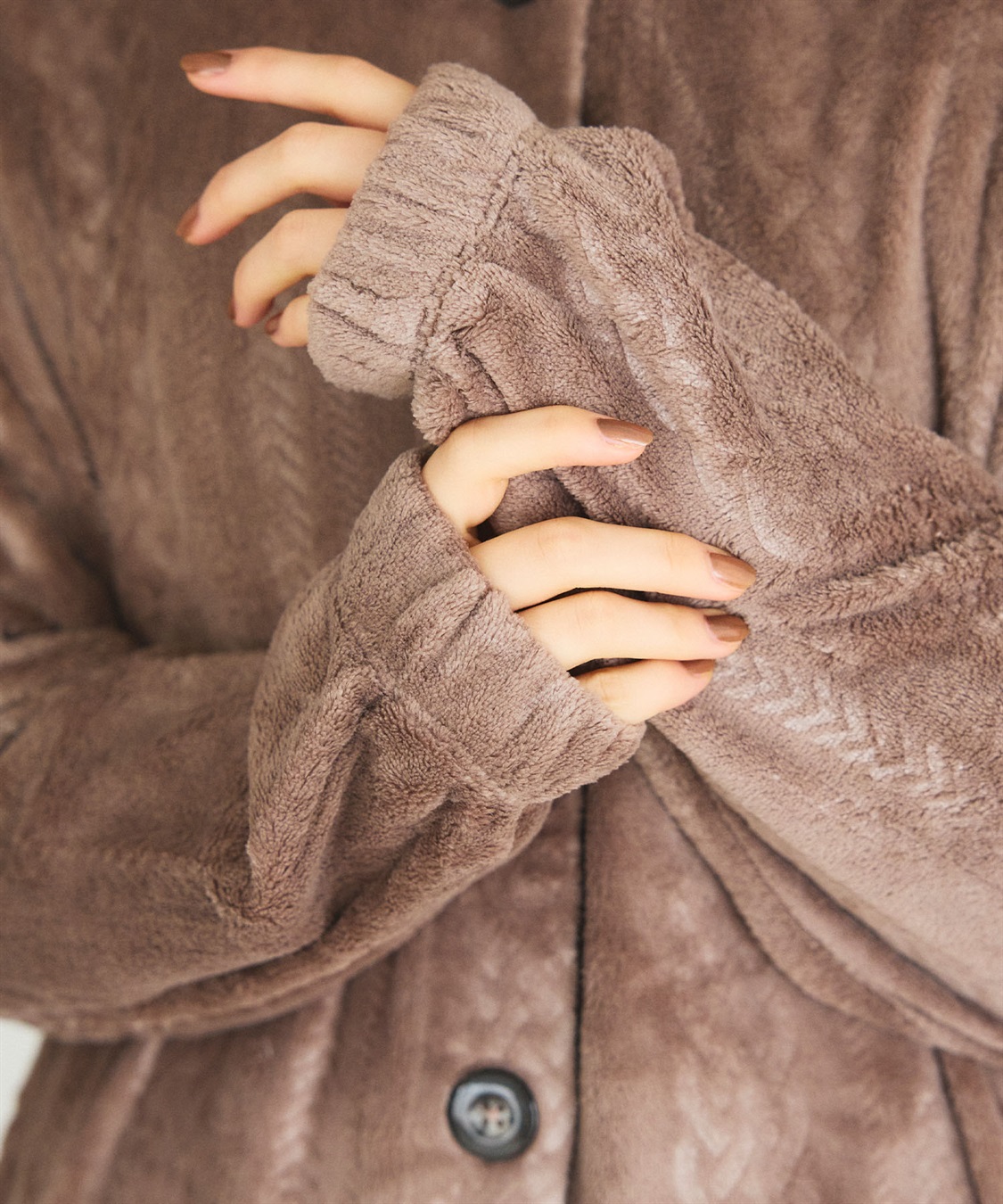 LAFUKU 【LAFUKU/ラフク】あったか・もこふわケーブルフリース着る毛布_sub_13