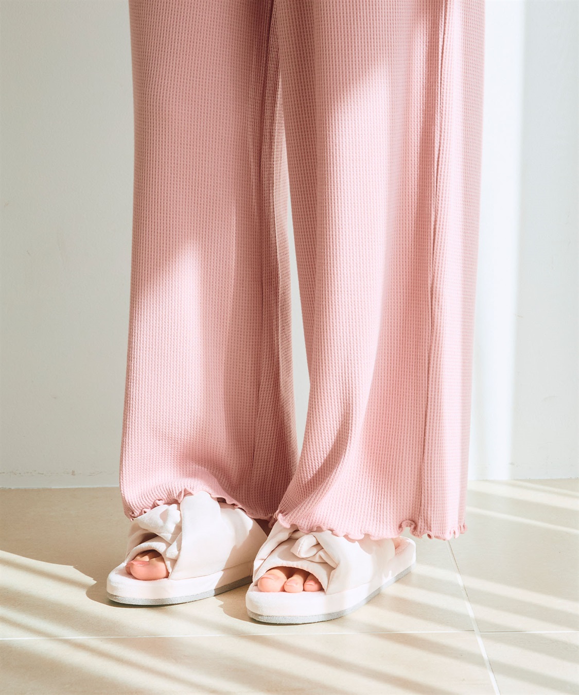 LAFUKU 【LAFUKU/ラフク】カップ付きワッフルルームウェア3点SET_sub_20