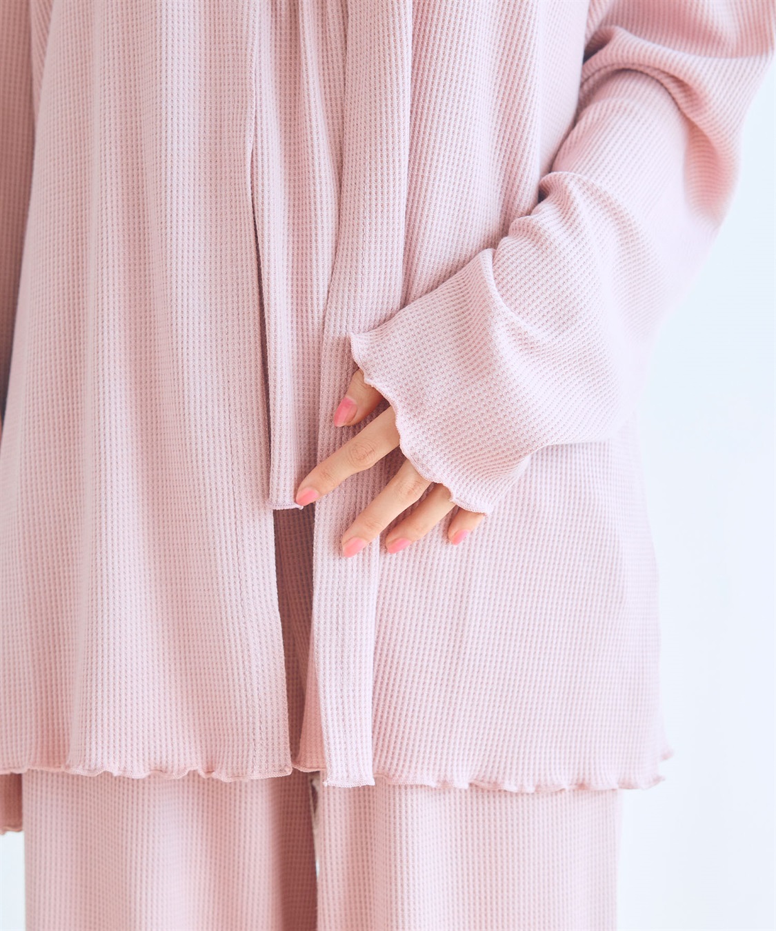 LAFUKU 【LAFUKU/ラフク】カップ付きワッフルルームウェア3点SET_sub_25