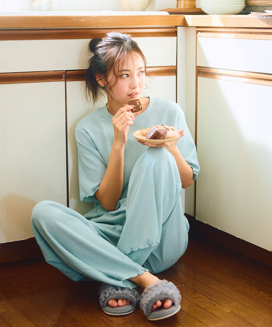 PRISTINE 楊柳 パジャマ ルームウェア 湯上がり　ジュニパーベリー染 PRISTINE 楊柳 パジャマ ルームウェア 湯上がり ジュニパーベリー染