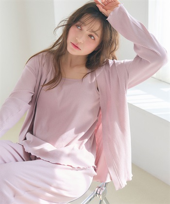 Life Style by cross marche 【LAFUKU/ラフク】カップ付きタンクトップルームウェア3点SET_subthumb_9