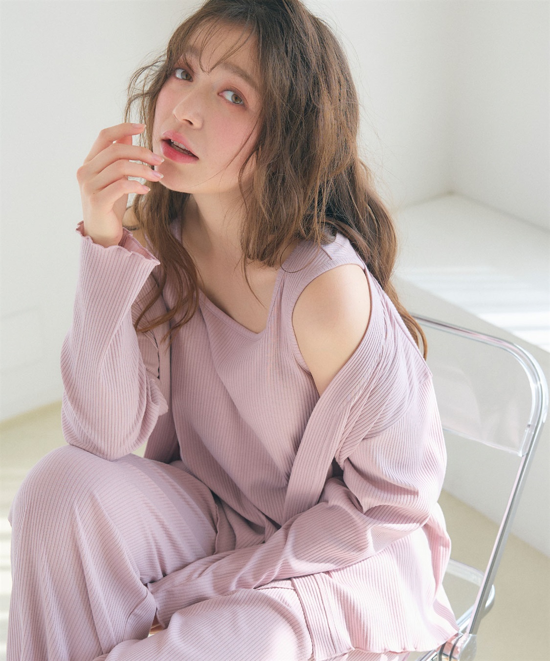 Life Style by cross marche 【LAFUKU/ラフク】カップ付きタンクトップルームウェア3点SET_sub_10