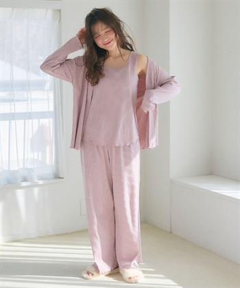 Life Style by cross marche 【LAFUKU/ラフク】カップ付きタンクトップルームウェア3点SET_subthumb_11