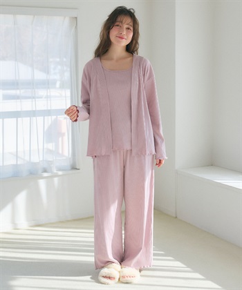 Life Style by cross marche 【LAFUKU/ラフク】カップ付きタンクトップルームウェア3点SET_subthumb_12