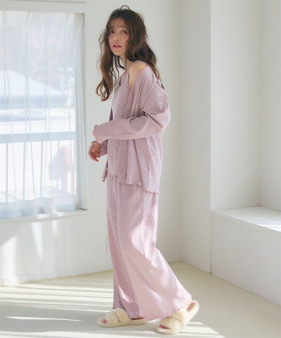 Life Style by cross marche 【LAFUKU/ラフク】カップ付きタンクトップルームウェア3点SET_sub_13