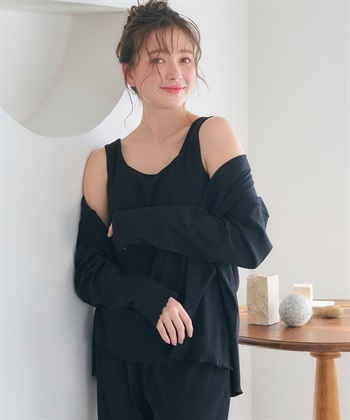 Life Style by cross marche 【LAFUKU/ラフク】カップ付きタンクトップルームウェア3点SET_subthumb_15