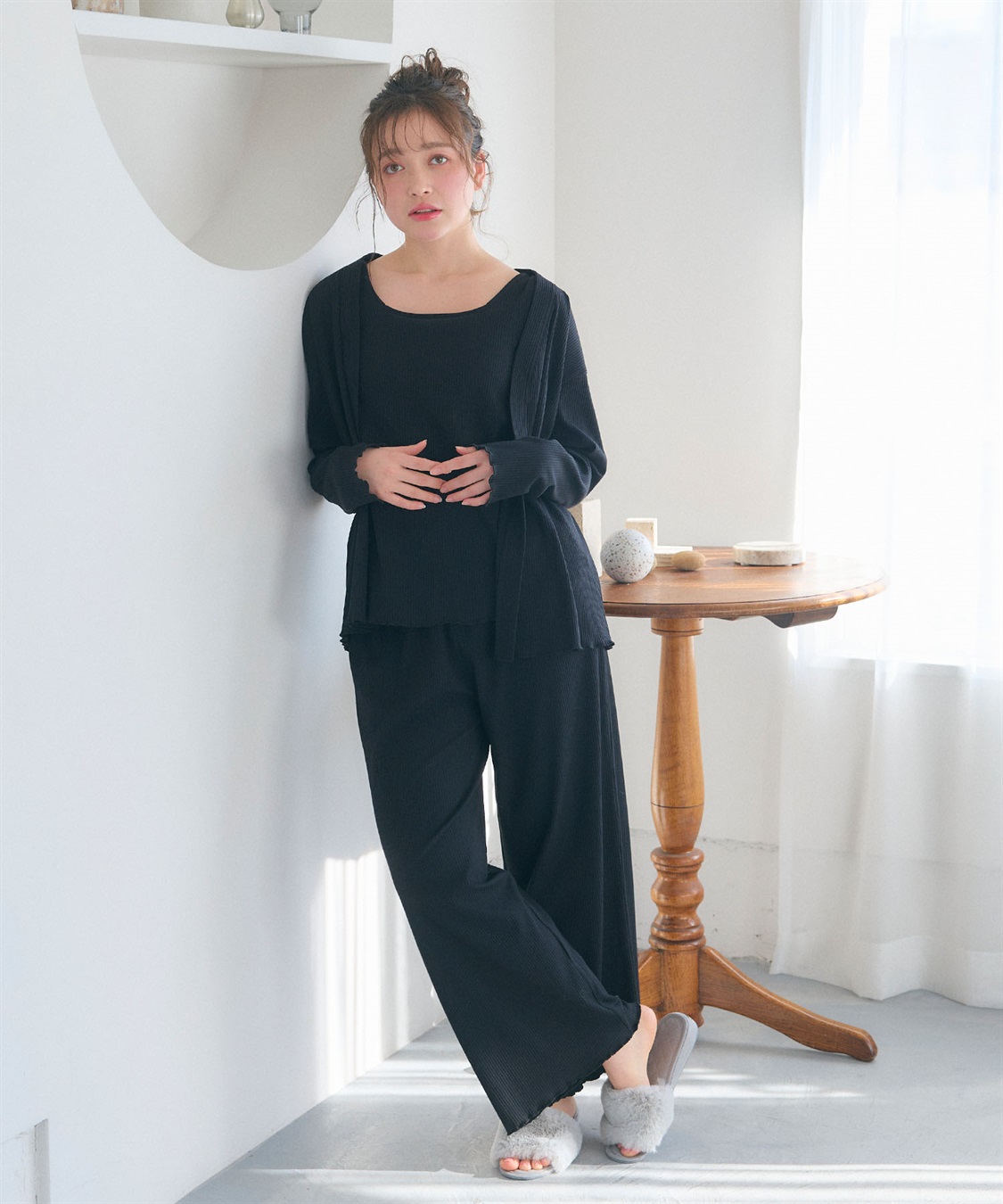 Life Style by cross marche 【LAFUKU/ラフク】カップ付きタンクトップルームウェア3点SET_sub_16