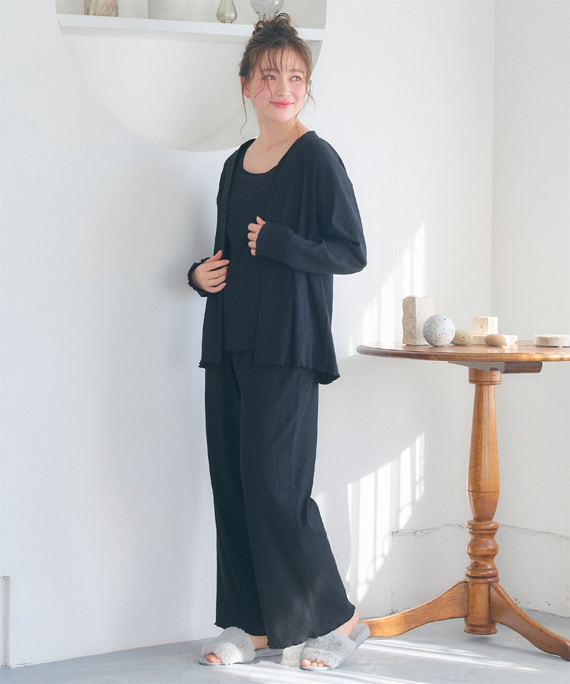 Life Style by cross marche 【LAFUKU/ラフク】カップ付きタンクトップルームウェア3点SET_sub_18