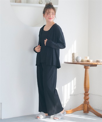 Life Style by cross marche 【LAFUKU/ラフク】カップ付きタンクトップルームウェア3点SET_subthumb_18