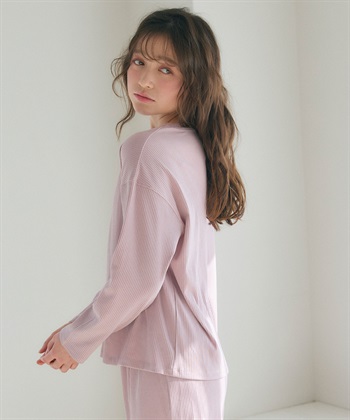 Life Style by cross marche 【LAFUKU/ラフク】リブテレコルームウェア3点セット（ロング丈＆ショート丈パンツ）_subthumb_26